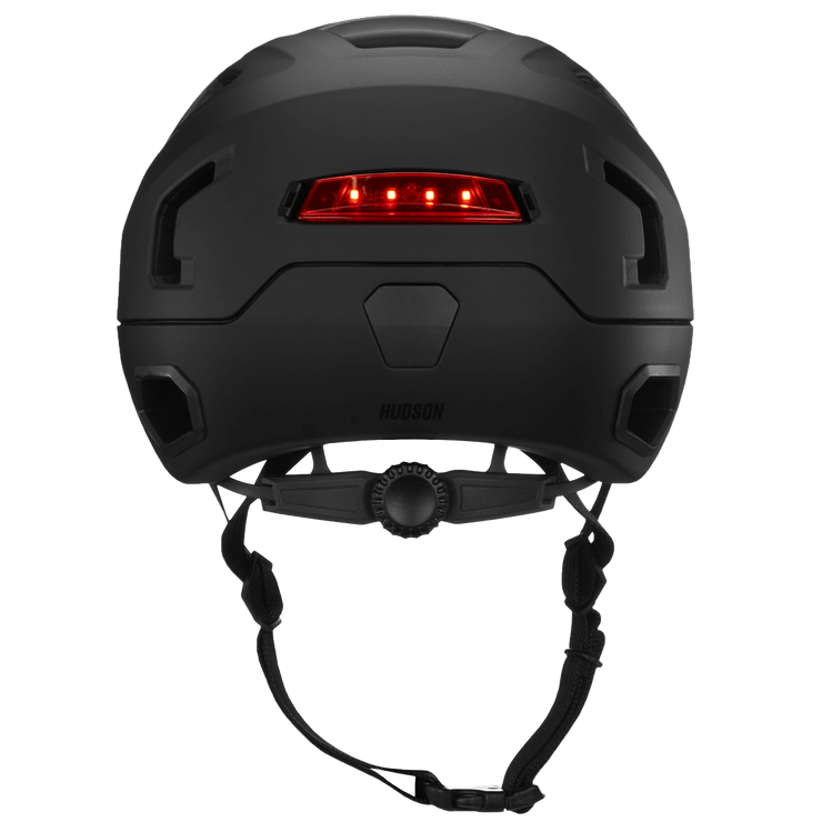 Hudson Unisex Bicycle Helmet + LED Light
