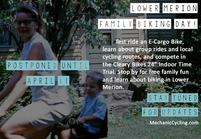 Lower Merion Family Biking Day: Postponed