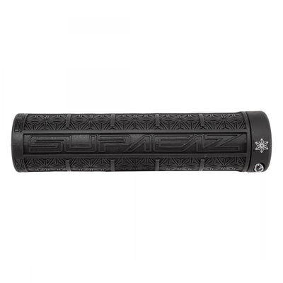 SUPACAZ - GRIPS SUPACAZ LOCKON GRIZIPS 135mm BK/BK