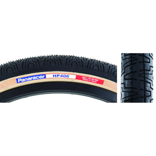 PANARACER - TIRE PAN HP406 20x1.75 WIRE BK/YSK