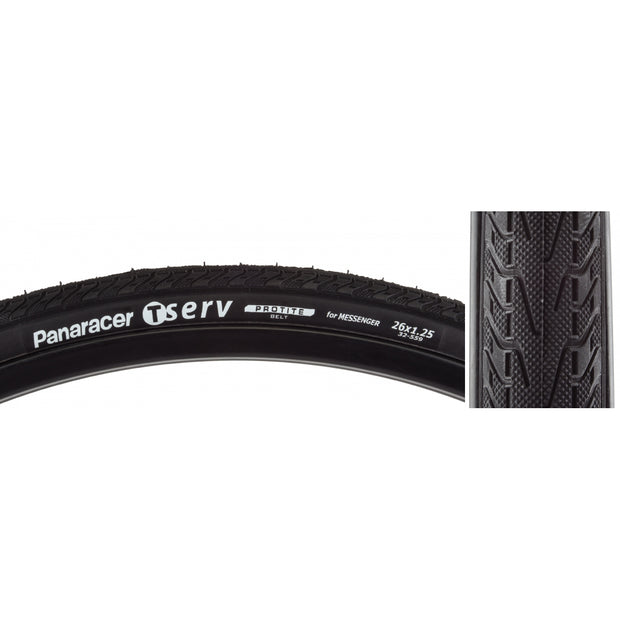 PANARACER - TIRE PAN TSERV PROTITE 26x1.25 FOLD BK/BK