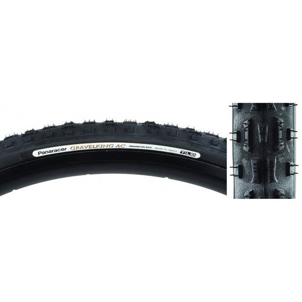 PANARACER - TIRE PAN GRAVELKING AC KNOBBY 700x35 FOLD TBLS BK/BK