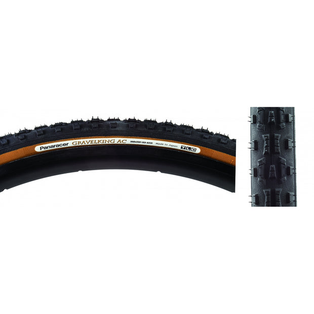 PANARACER - TIRE PAN GRAVELKING AC KNOBBY 700x33 FOLD TBLS BK/BN