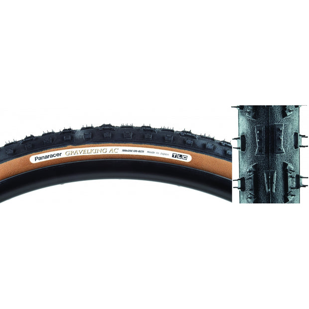 PANARACER - TIRE PAN GRAVELKING AC KNOBBY 700x35 FOLD TBLS BK/BN