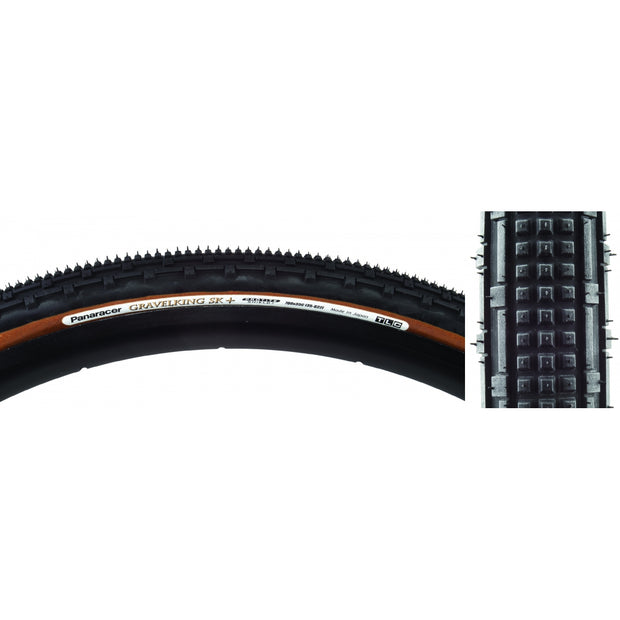 PANARACER - TIRE PAN GRAVELKING SK+ 700x35 FOLD TBLS BK/BN