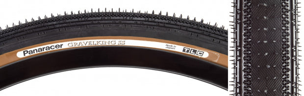 PANARACER - TIRE PAN GRAVELKING SS 700x35 FOLD TBLS BK/BN