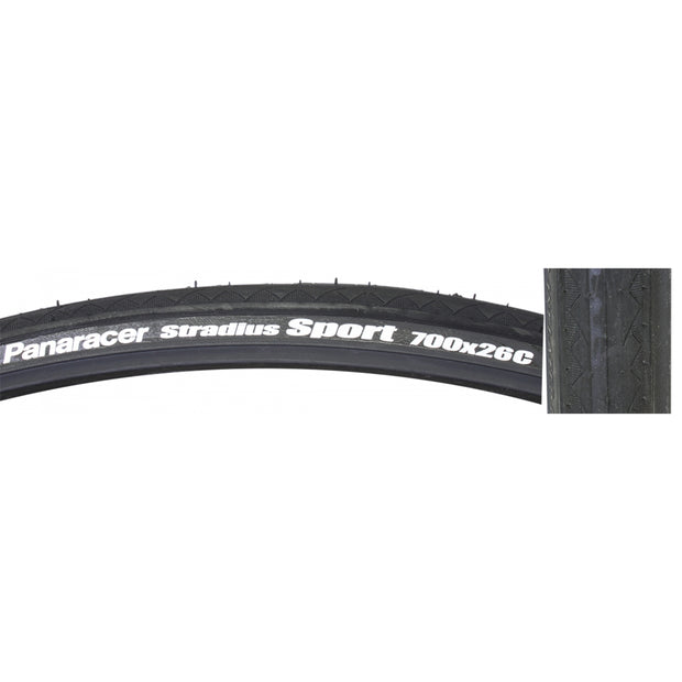 PANARACER - TIRE PAN STRADIUS SPORT 700x26 WIRE BK/BK