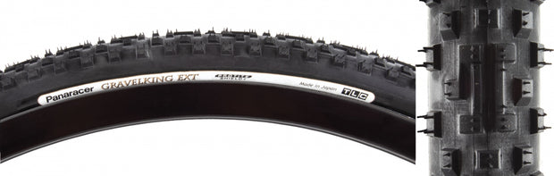 PANARACER - TIRE PAN GRAVELKING EXT KNOBBY 700x35 FOLD TBLS BK/BK