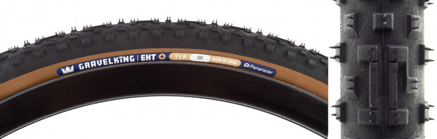 PANARACER - TIRE PAN GRAVELKING EXT+ 700x38 FOLD TBLS BK/BN (O)