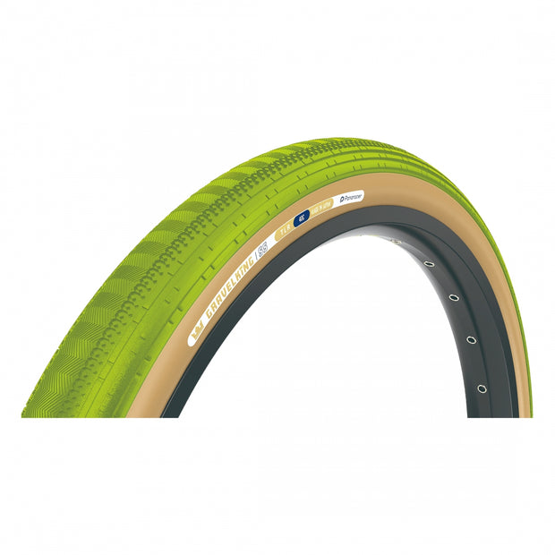 PANARACER - TIRE PAN GRAVELKING SS 700x40 FOLD TBLS GN(MATCHA)/BN