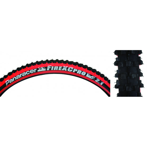 PANARACER - TIRE PAN FIRE XC PRO 26x2.1 WIRE BK/RD/BK