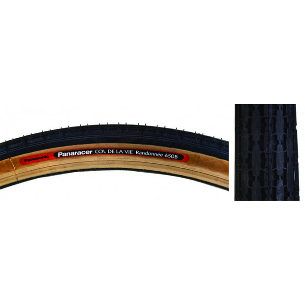 PANARACER - TIRE PAN RANDONNEE 26x1-1/2 650B 27.5 WIRE BK/YSK