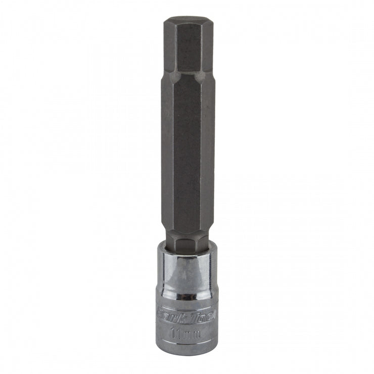 PARK TOOL - TOOL SOCKET 3/8 DRIVE PARK 2663 HEX BIT 11mm 68mmLONG