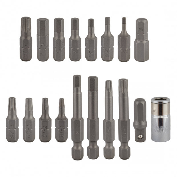 PEDROS - TOOL TORQUE WRENCH PEDROS-HEX BIT SET II 18pc