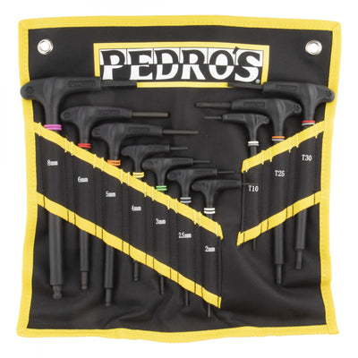 PEDROS - TOOL ALLEN WRENCH PEDROS T-HANDL PRO TL II HEX/TORX 10pc BK