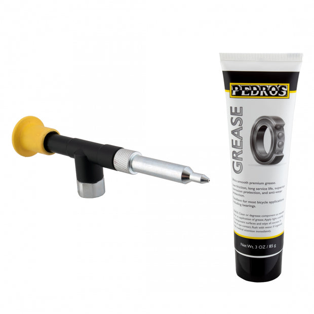 PEDROS - LUBE PEDROS GREASE GUN COMBO w/3oz GREASE TUBE