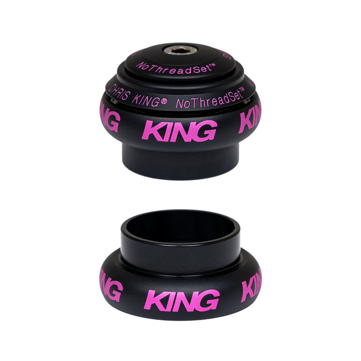 Chris King NoThreadSet - Two Tone Black Punch