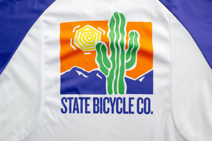 State Bicycle Co. - "Cactus Drip" - All-Road Tech-T Jersey - Sustainable Clothing Collection