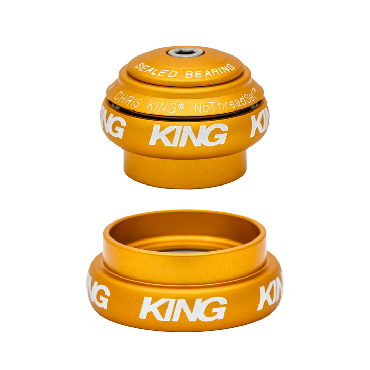 Chris King Tapered NoThreadSet EC34|EC44 1-1/4" - Matte Gold 50th